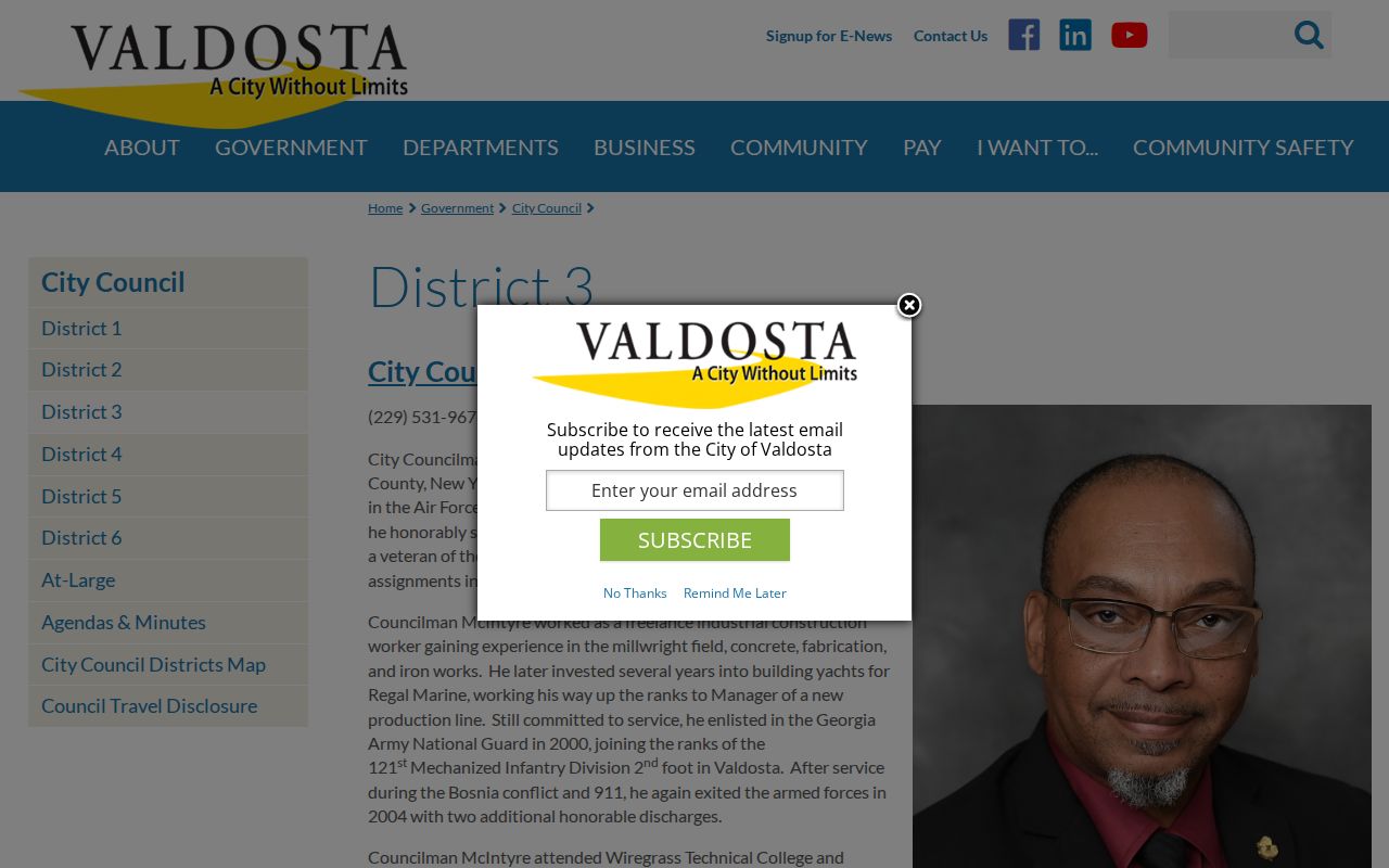 Valdosta neighbors District 3 civic groups